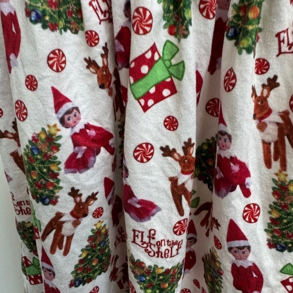 Boutique Custom 2T Girls Elf on the Shelf Christmas Holiday Short Sleeve Dress - Picture 5 of 6
